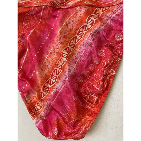 Gottex Vintage Swim High Waist Multicolor Metallic Print Swimwear - Picture 7 of 9